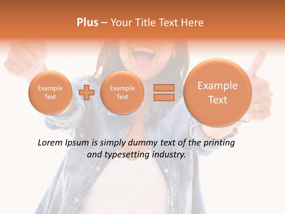 Gesture Woman Hand PowerPoint Template