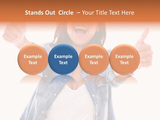 Gesture Woman Hand PowerPoint Template