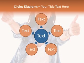 Gesture Woman Hand PowerPoint Template