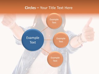 Gesture Woman Hand PowerPoint Template