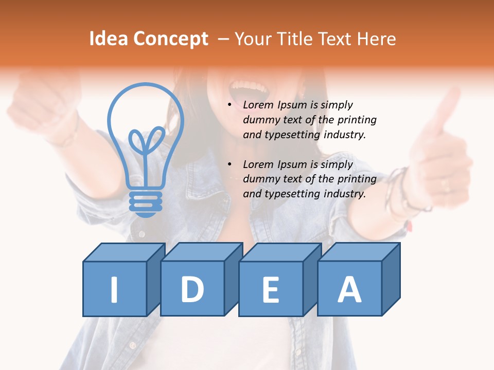 Gesture Woman Hand PowerPoint Template