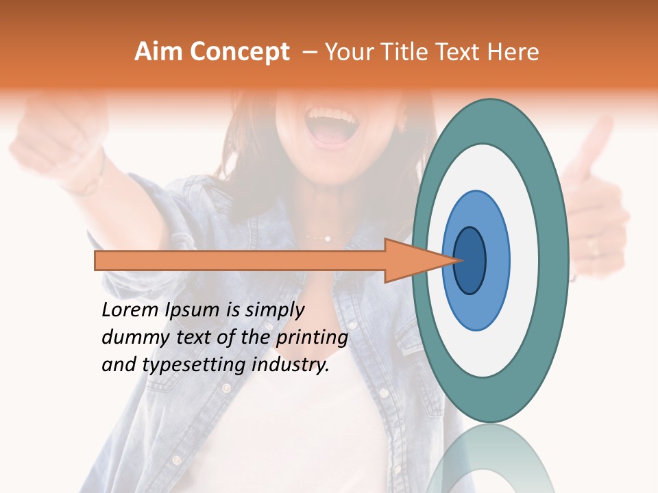 Gesture Woman Hand PowerPoint Template