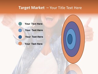 Gesture Woman Hand PowerPoint Template