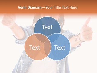 Gesture Woman Hand PowerPoint Template