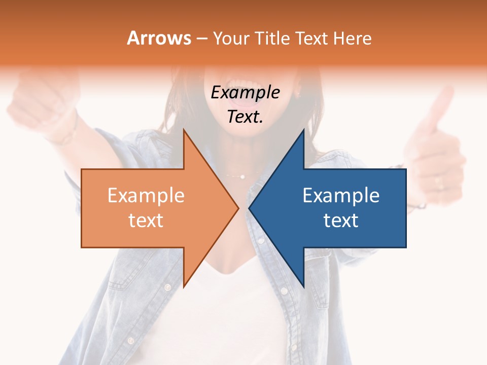 Gesture Woman Hand PowerPoint Template