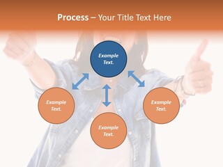 Gesture Woman Hand PowerPoint Template