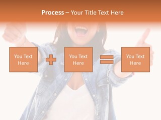 Gesture Woman Hand PowerPoint Template