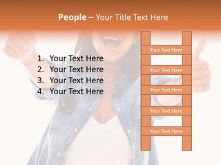 Gesture Woman Hand PowerPoint Template