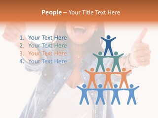 Gesture Woman Hand PowerPoint Template