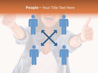 Gesture Woman Hand PowerPoint Template