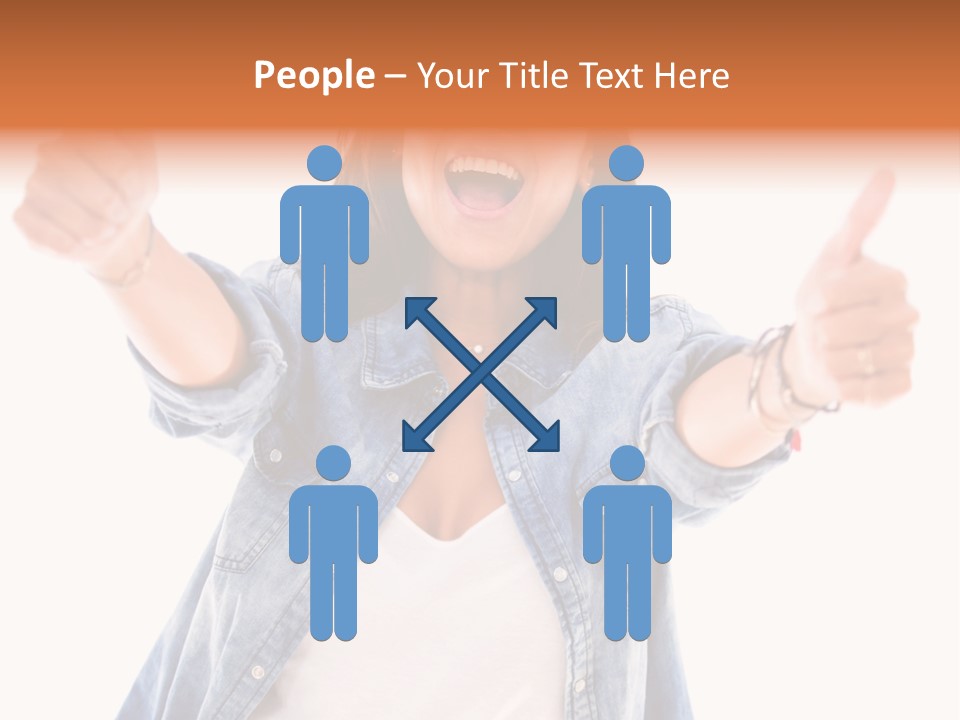 Gesture Woman Hand PowerPoint Template