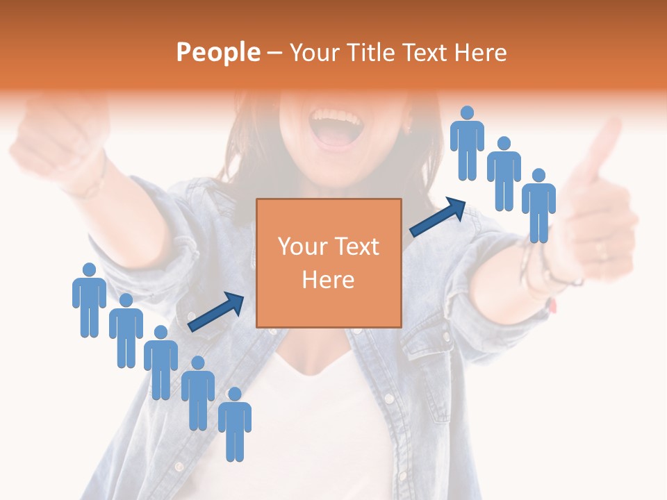 Gesture Woman Hand PowerPoint Template