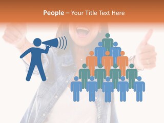 Gesture Woman Hand PowerPoint Template