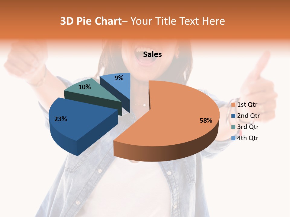 Gesture Woman Hand PowerPoint Template