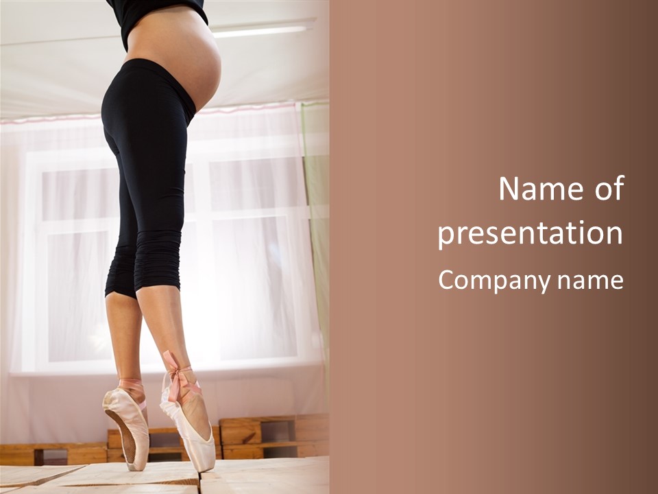 Floor Mom Dancer PowerPoint Template