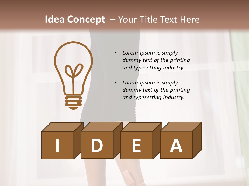 Floor Mom Dancer PowerPoint Template