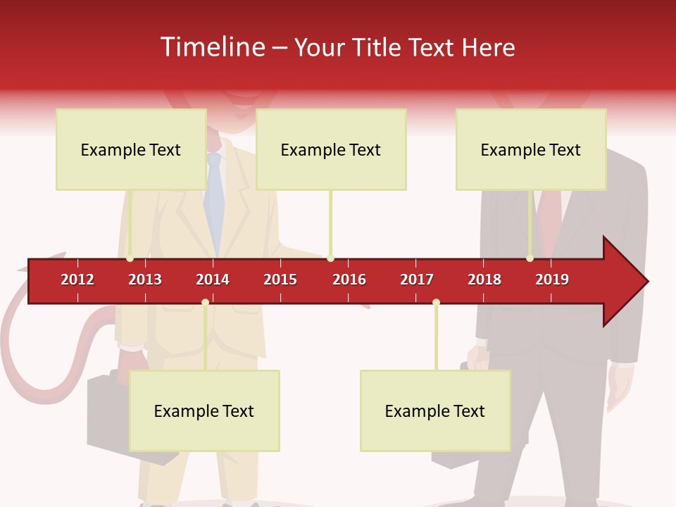 A Man In A Business Suit Talking To Another Man PowerPoint Template