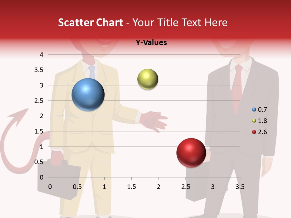 A Man In A Business Suit Talking To Another Man PowerPoint Template