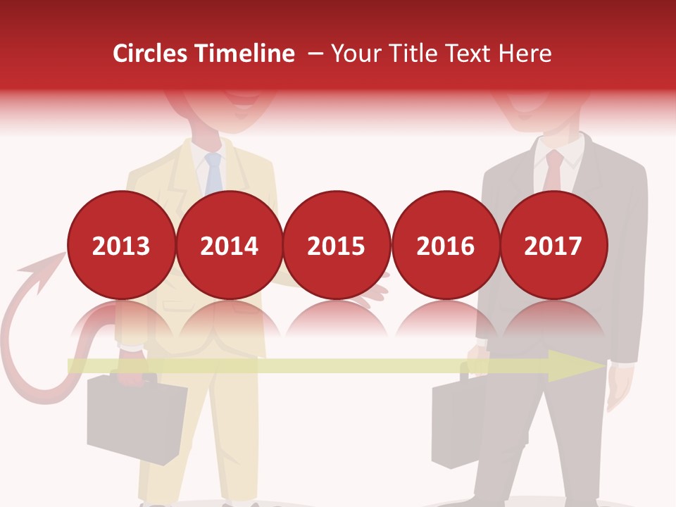 A Man In A Business Suit Talking To Another Man PowerPoint Template