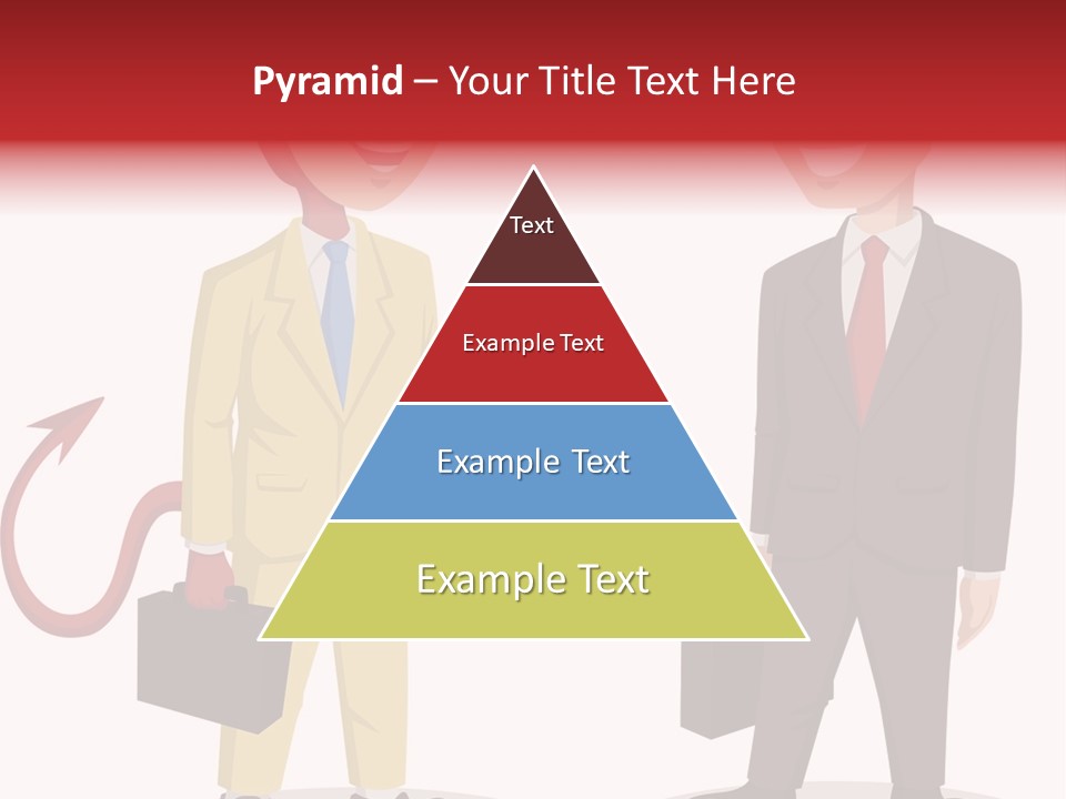 A Man In A Business Suit Talking To Another Man PowerPoint Template