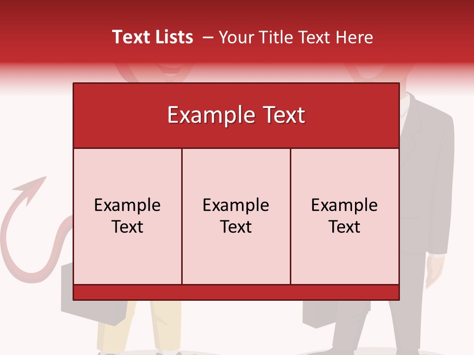 A Man In A Business Suit Talking To Another Man PowerPoint Template