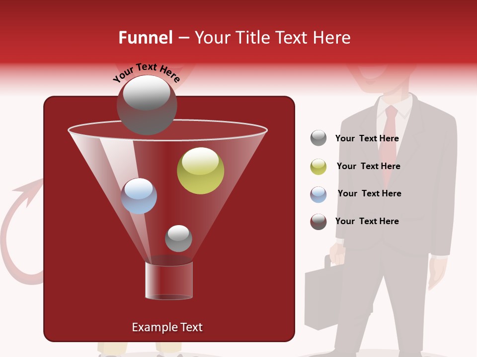 A Man In A Business Suit Talking To Another Man PowerPoint Template