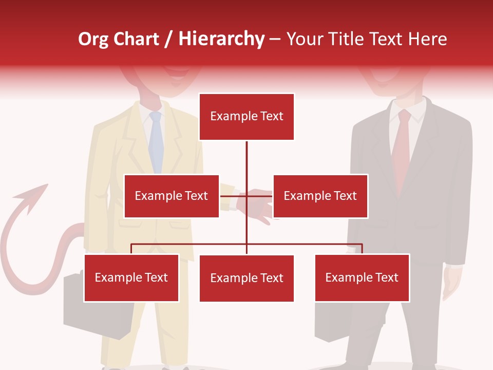 A Man In A Business Suit Talking To Another Man PowerPoint Template
