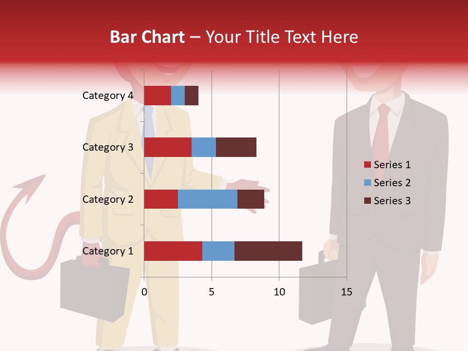 A Man In A Business Suit Talking To Another Man PowerPoint Template