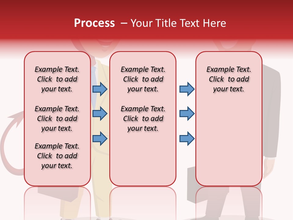A Man In A Business Suit Talking To Another Man PowerPoint Template
