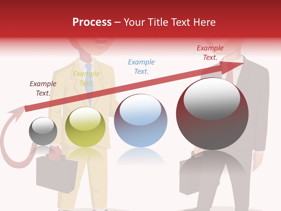 A Man In A Business Suit Talking To Another Man PowerPoint Template