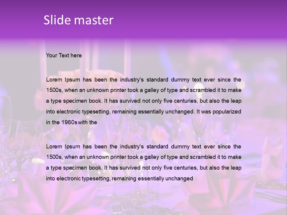 Crockery Dishes Celebrate PowerPoint Template