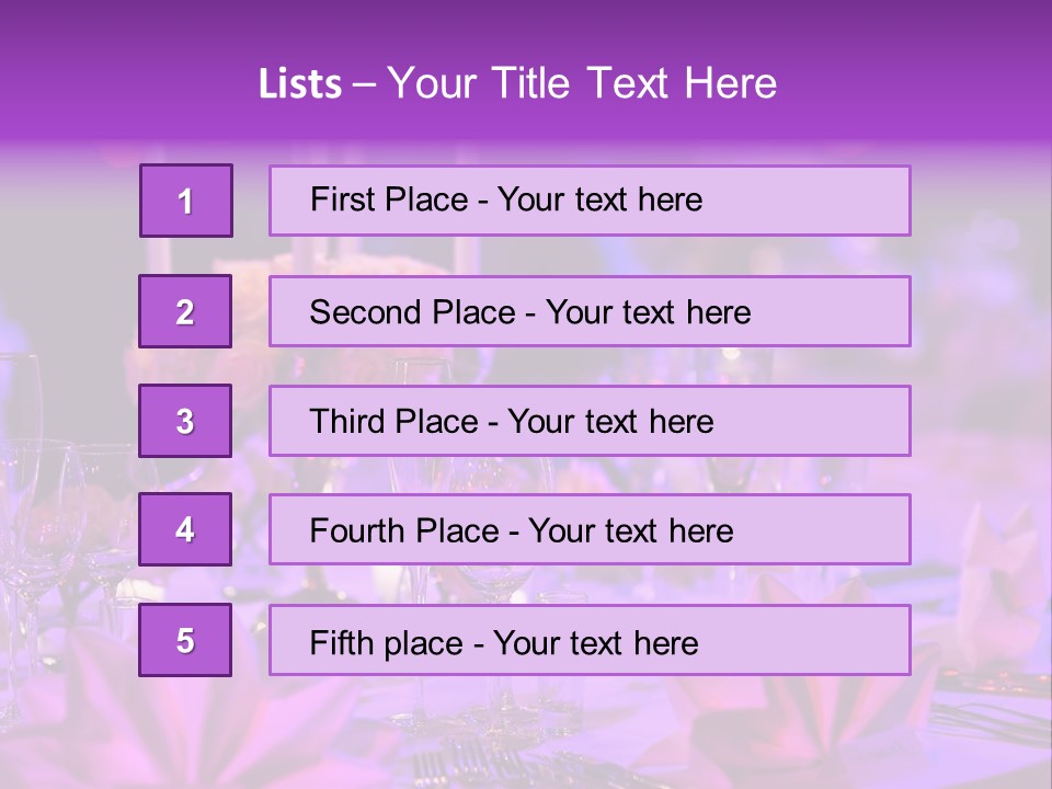 Crockery Dishes Celebrate PowerPoint Template