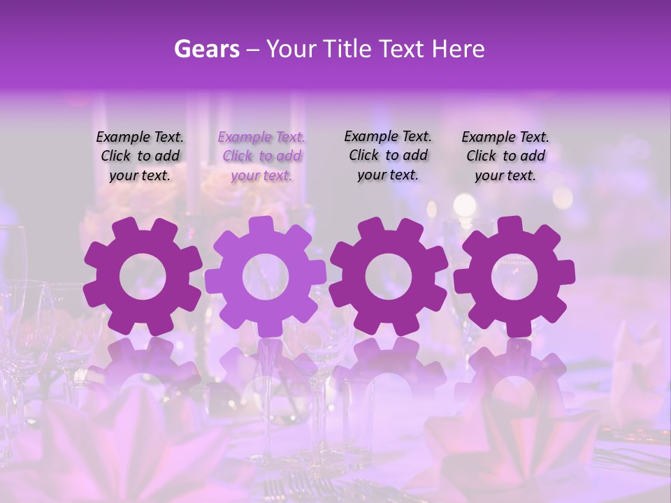 Crockery Dishes Celebrate PowerPoint Template