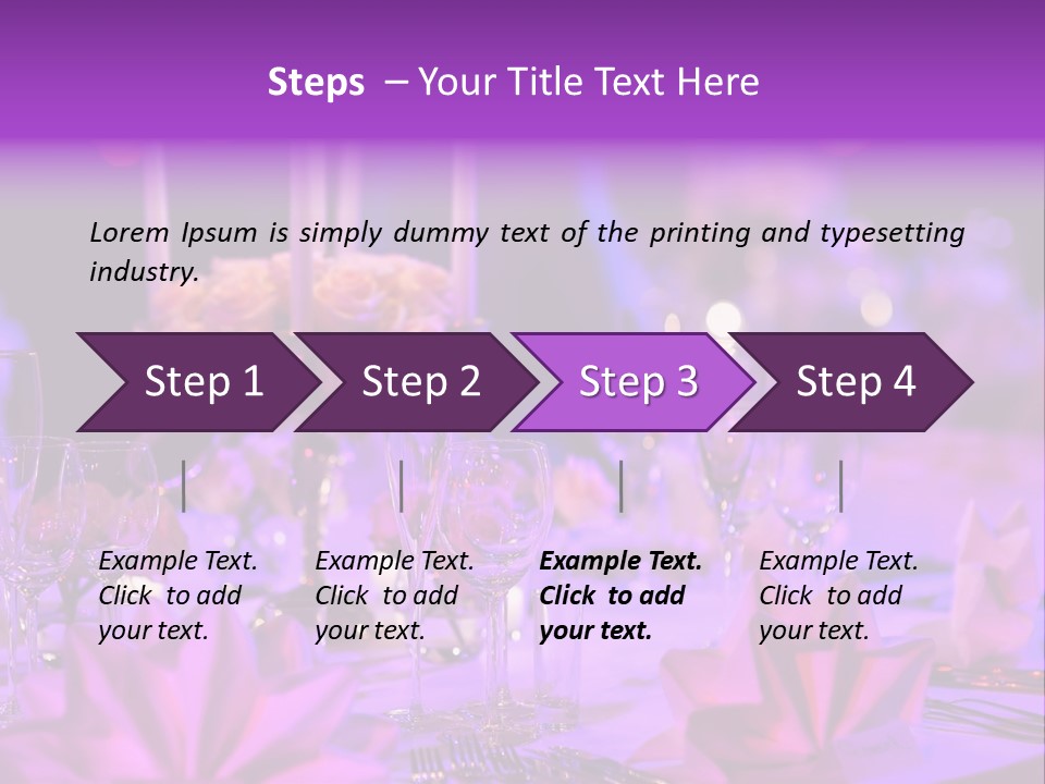 Crockery Dishes Celebrate PowerPoint Template