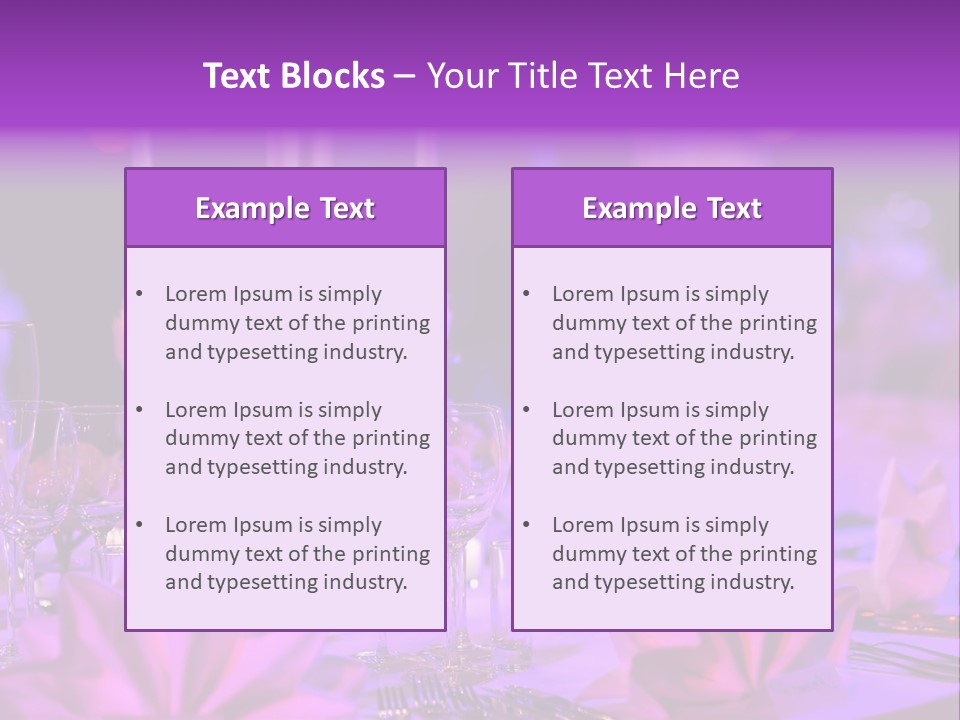 Crockery Dishes Celebrate PowerPoint Template