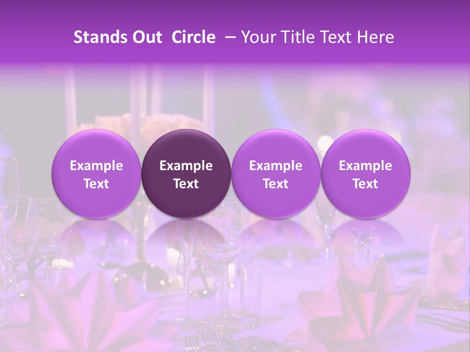 Crockery Dishes Celebrate PowerPoint Template