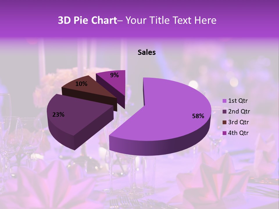 Crockery Dishes Celebrate PowerPoint Template