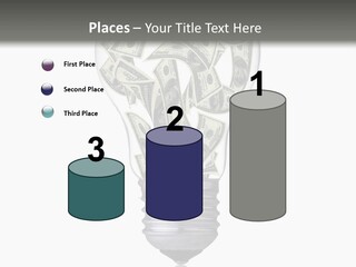 Economy Lightbulb White PowerPoint Template