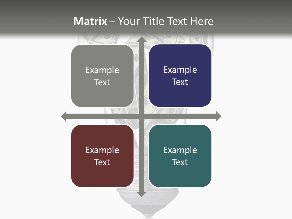 Economy Lightbulb White PowerPoint Template