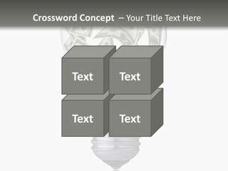 Economy Lightbulb White PowerPoint Template