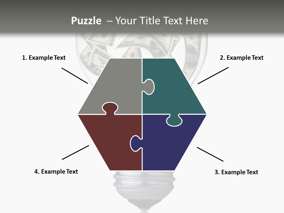 Economy Lightbulb White PowerPoint Template