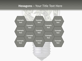Economy Lightbulb White PowerPoint Template