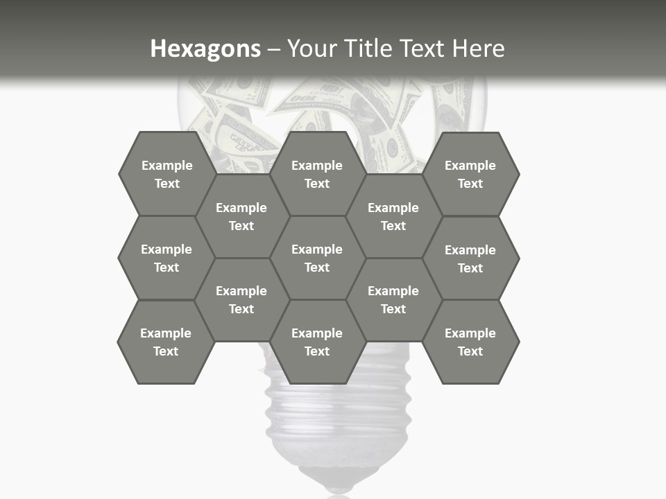 Economy Lightbulb White PowerPoint Template