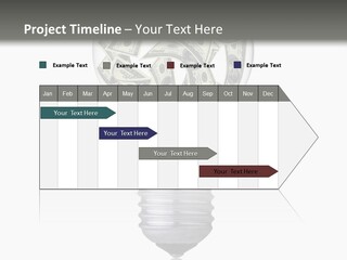 Economy Lightbulb White PowerPoint Template