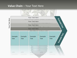Economy Lightbulb White PowerPoint Template