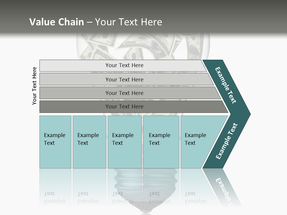 Economy Lightbulb White PowerPoint Template