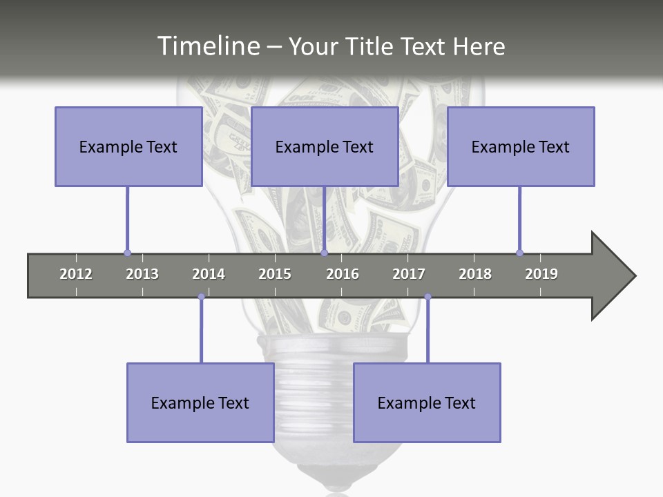 Economy Lightbulb White PowerPoint Template