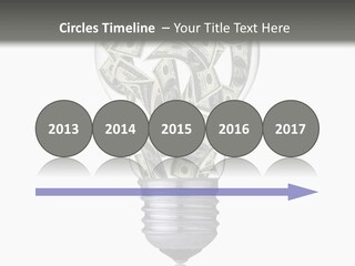 Economy Lightbulb White PowerPoint Template