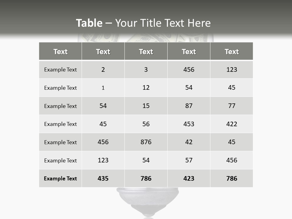 Economy Lightbulb White PowerPoint Template