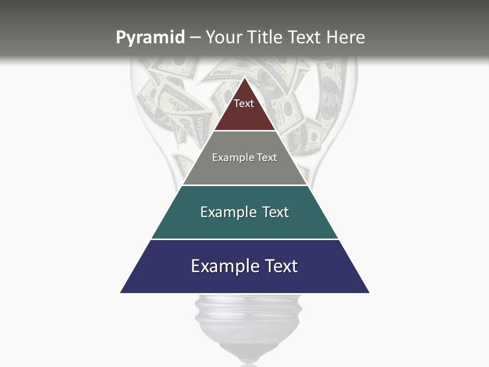 Economy Lightbulb White PowerPoint Template